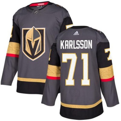 Adidas Vegas Golden Knights #71 William Karlsson Grey Home Authentic Stitched NHL Jersey